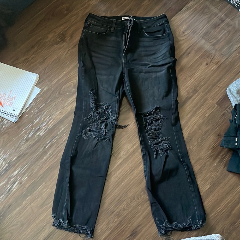 Black Ripped Jeans